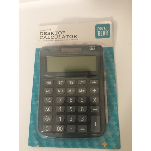 New‎ Pen + Gear 12 Digit Desktop Calculator with Large Display - Dual Powered - Picture 3 of 4